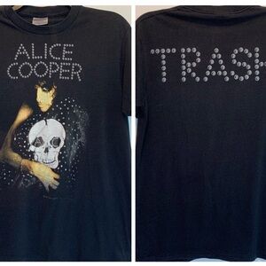 Vintage 80s Alice Cooper Trash Concert T-Shirt